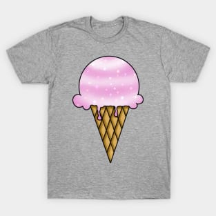 Galaxy Ice Cream - Strawberries and Cream T-Shirt